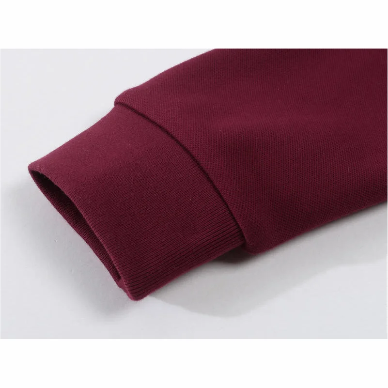 Custom Thicken Long Sleeve For Men Women POLO Shirt Embroidered Print Solid Color Long Sleeve T-shirt Casual Personalized Lapel