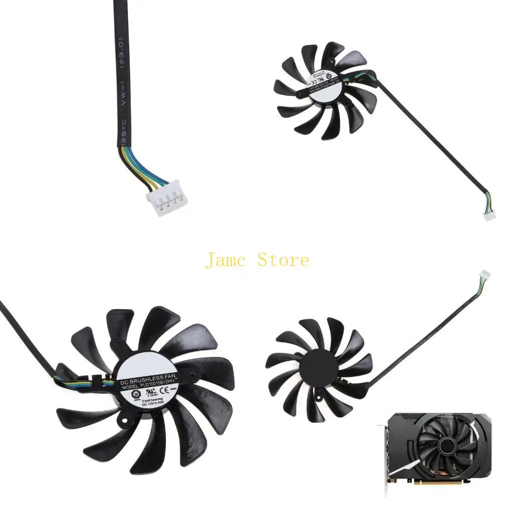 

LX0B 95 мм вентилятор-кулер 4-контактный 12 В 0,4 А XY-D10015SH Вентилятор VGA Вентилятор видеокарты для MSI GeForce 2060 6G
