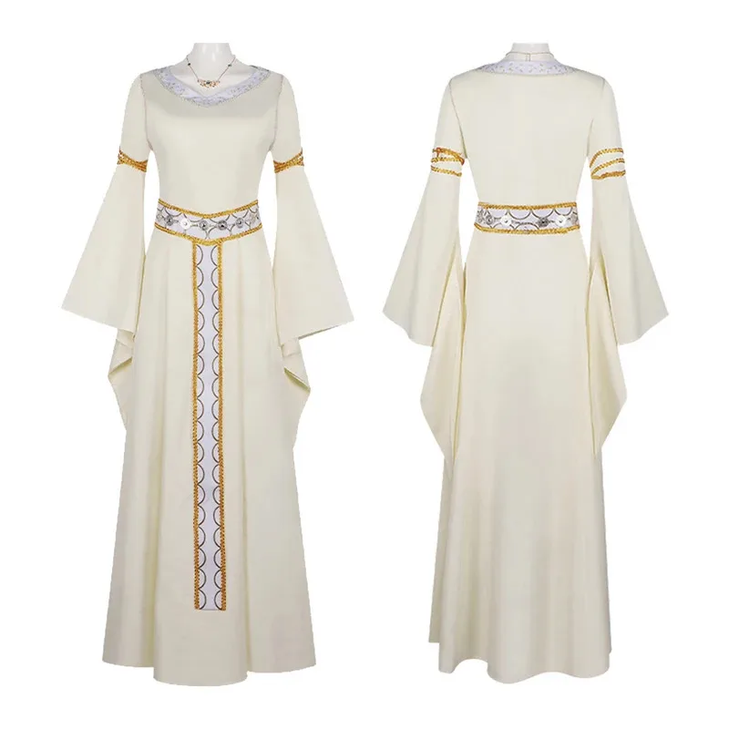 에오윈 코스프레 판타지 중세 드레스 의상 영화 반지의 제왕 코스튬 변장 할로윈 성인 여성 판타지아 파티 의상