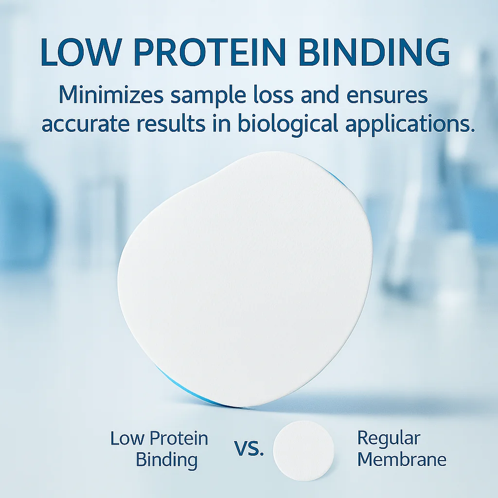 غشاء تصفية المياه PES المحب للماء 0.22um معدل تدفق عالي مختبر التكنولوجيا الحيوية الطبية ترشيح المذيبات العضوية
