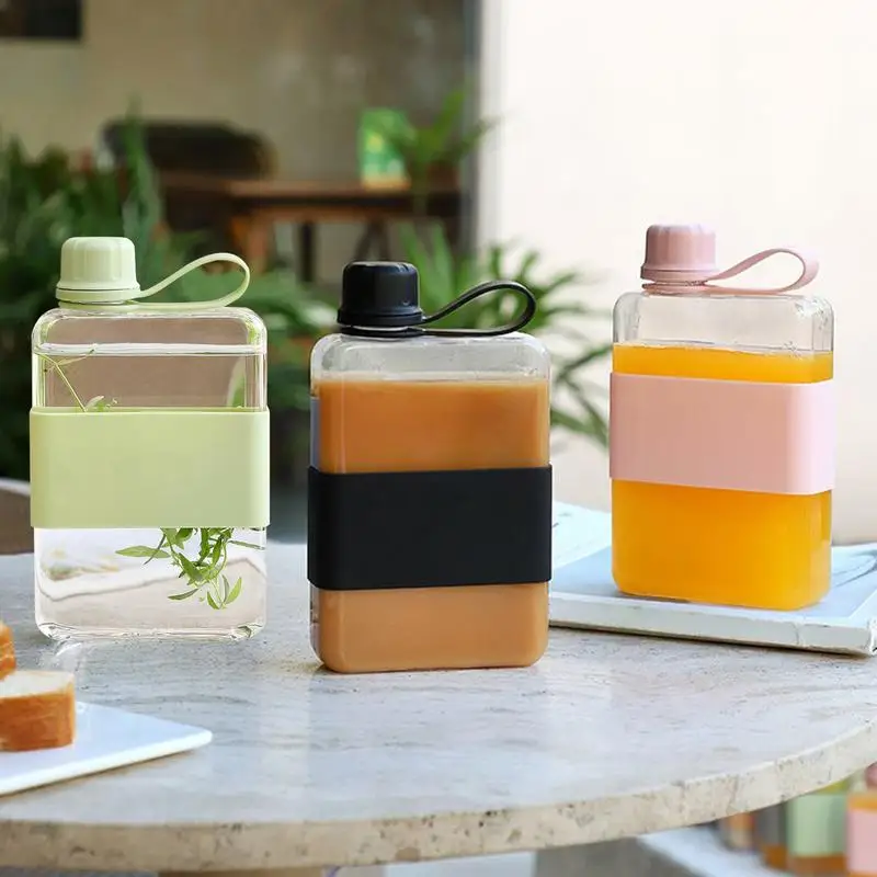 

Pocket Water Bottle 500ml Flat Drink Cup Water Bottle Summer Water Flask Sports Water Bottle Summer Water Flask For camping﻿