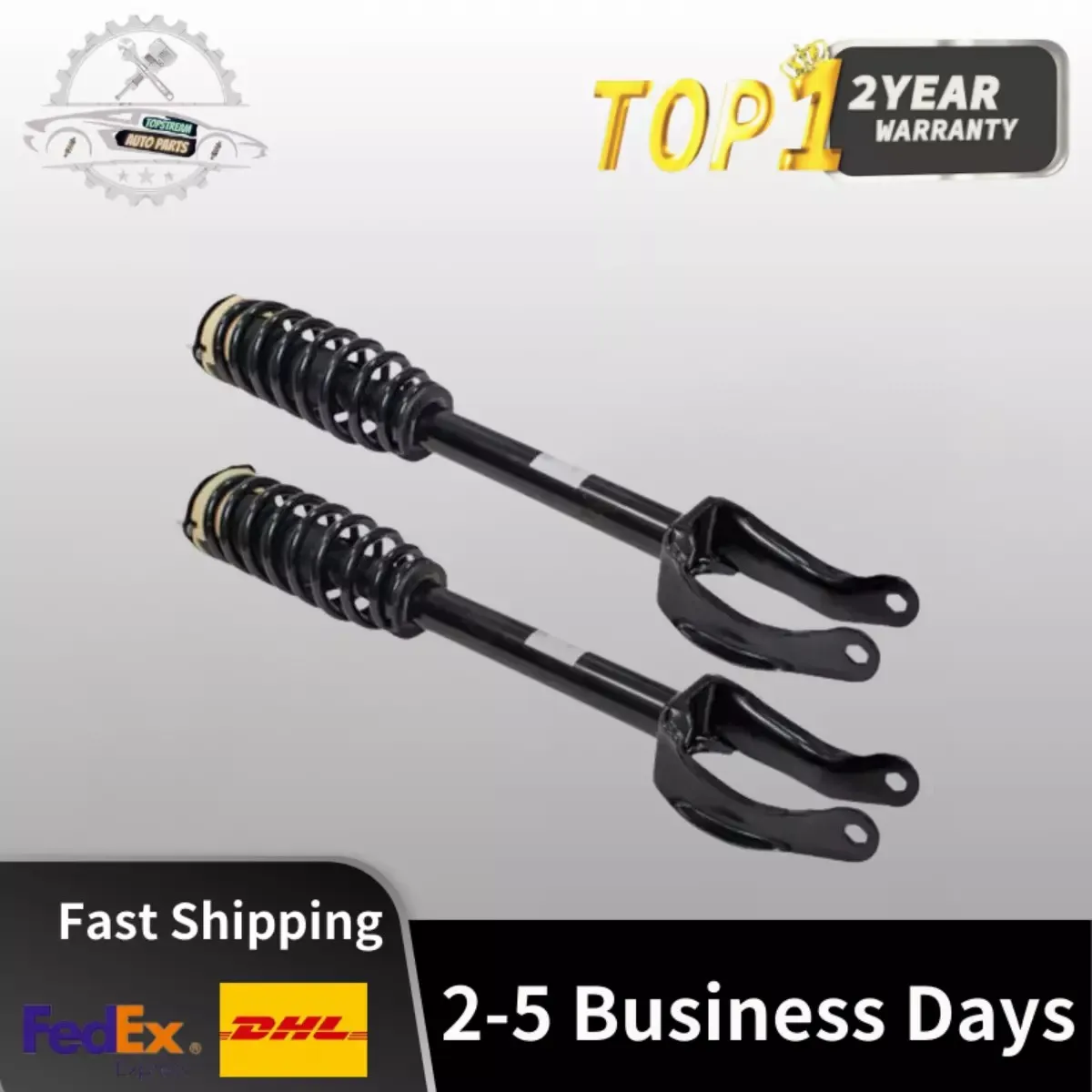 

2x Front Hydraulic Shock Strut Assys Fit Mercedes W166 C292 GLE43 ML63 AMG ML550