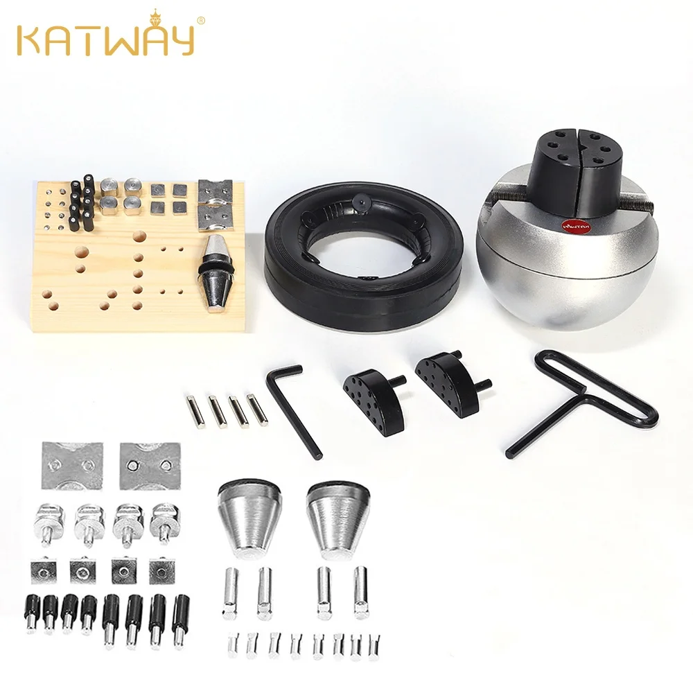 KATWAY Engraving Ball Vise Block Set with 30 Attachments – Jewelry DIY Tool & Engraving Machine Accessory LL-A03A