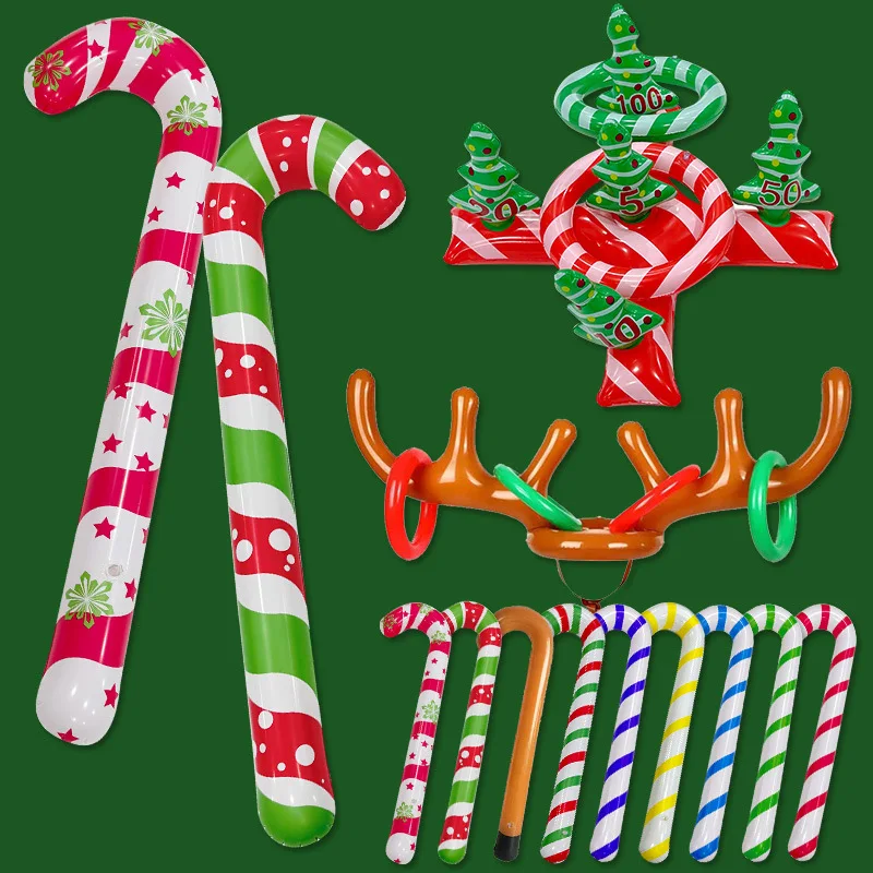 Inflatable Christmas Canes Lollipop Balloon Merry Christmas Decoration for Home Xmas Ornaments Outdoor Decors Navidad Gifts Noel