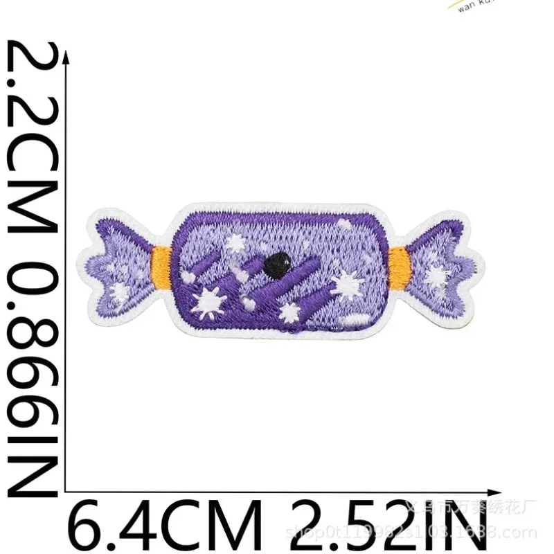 Ghost Car Embroidery Cloth Sticker Halloween Theme Computer Embroidery Label Owl Witch Hat Bag Decoration Patch Sticker