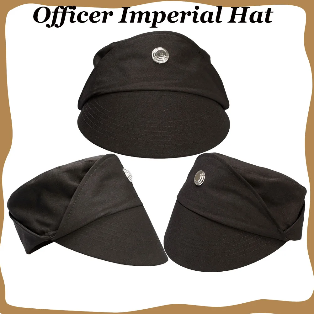 Imperial Cos Officer Cosplay Hat Cap Movie Space Battle Military Headwear Costume Accessories for Men Halloween Carnival Props