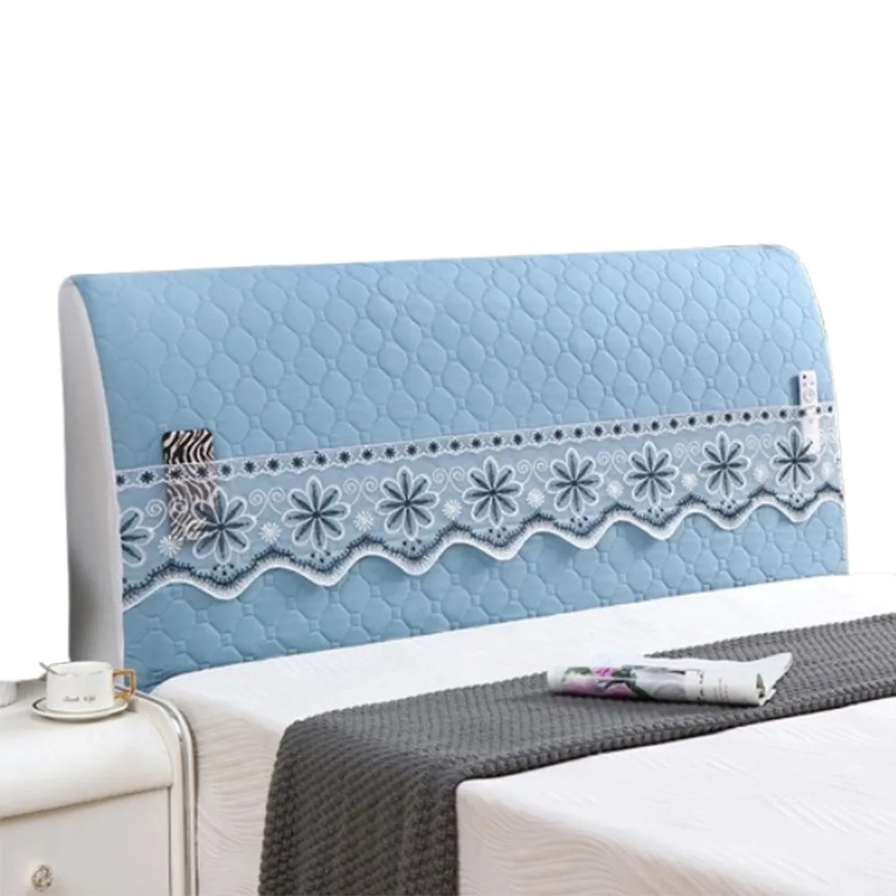 

Elastic Anti-Collision Bed Head Cover Detachable Luxury Soft Bedside Dust Cover All-inclusive Thickened Headboard Cover Hotel