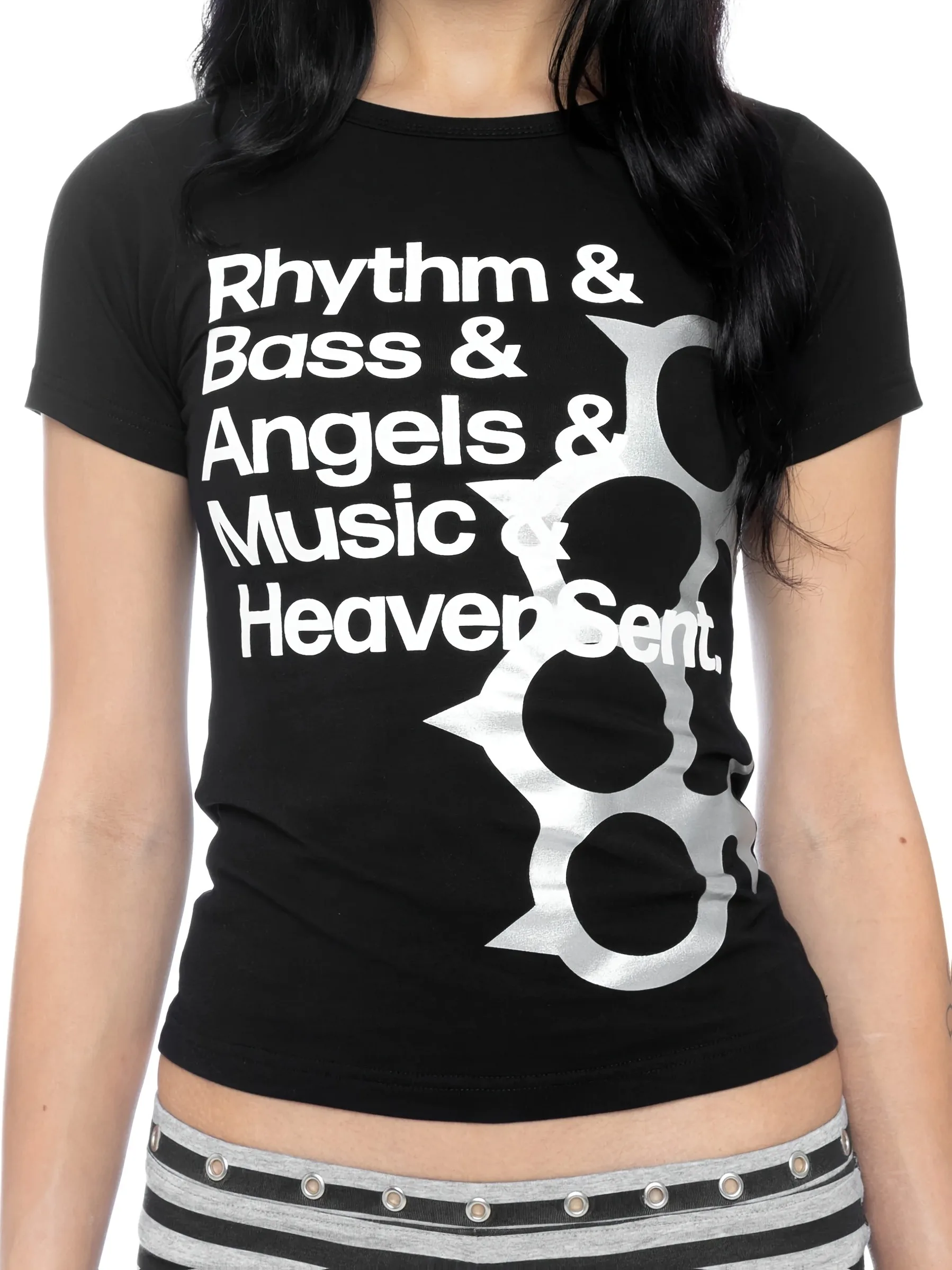 Spring and summer new women's short sleeved T-shirt simple daily versatile printed DIY short sleeved slim fit top