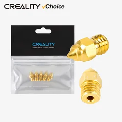 Creality 5 adet/takım 0.2/0.4/0.6/0.8/1.0mm Hotend Ekstruder Pirinç Nozullar CR-6 SE/Ender-3 Serisi/Ender 5 Serisi Yazıcı