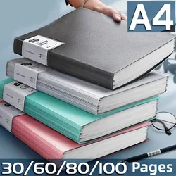 A4 30/60/100 pagine Cartella multistrato Organo Bag Inserto Informazioni Libretto Borsa di stoccaggio Borsa di file di grande capacità per studenti 1PC