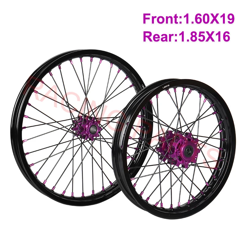 Fit Surron Light Bee X 2019-2025 juego de ruedas delanteras 1,6*19 traseras 1,85*16 juego de llantas ruedas eléctricas de moto de cross