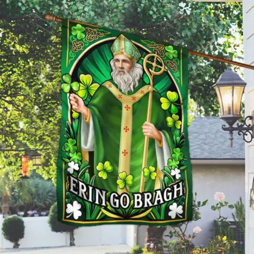 Ireland Patron Saint Erin Go Bragh St. Patrick’s day Flag Garden Flag