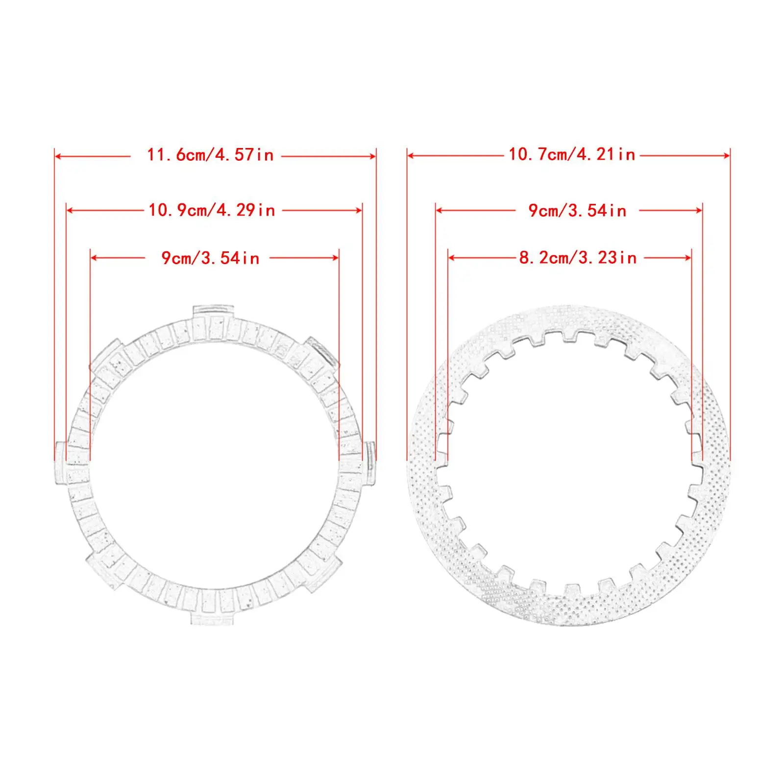 دراجة نارية قابض احتكاكي لوحة عدة 22201-166-000 قسط استبدال 22311-kn4-680 ل Ctx200 XL185 XR200 SL125 CB100