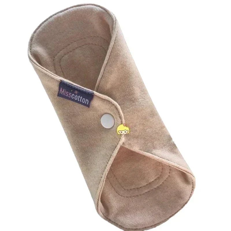 1 szt. Bawełniane podpaski wielokrotnego użytku nadające się do prania lekkie podpaski na nietrzymanie moczu bawełniane ręczniki menstruacyjne przenośny węgiel bambusowy