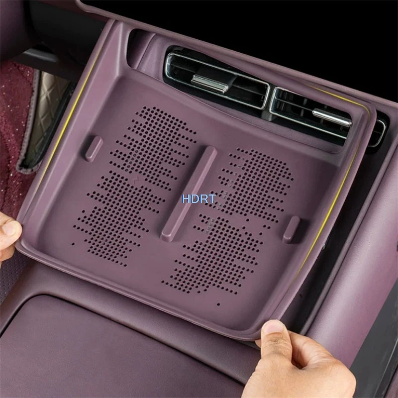 For Voyah Free +/Rabdan One H97E 2025 + Car Styling Center Console Wireless Charging Dust Proof Pad Storage Box Organizer Cover
