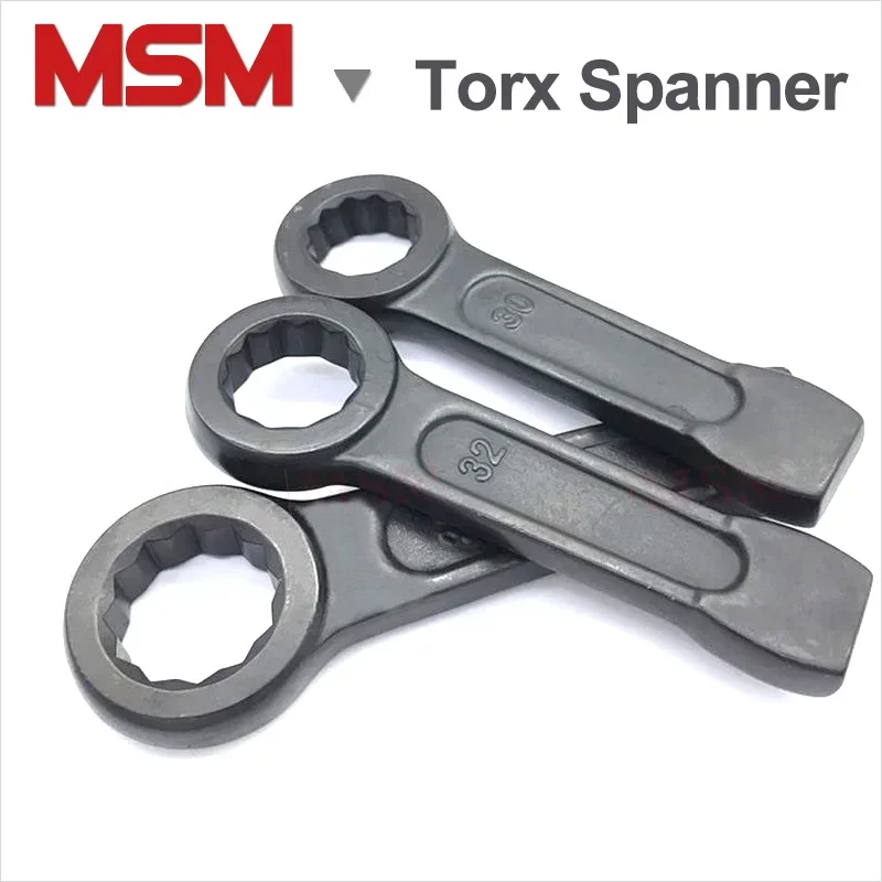 Heavy Duty Torx Spanner High Strength Striking Face Box Wrench Slugger Hammer Wrench Size 24 27 30 32 34 36 38 41 46 50 55