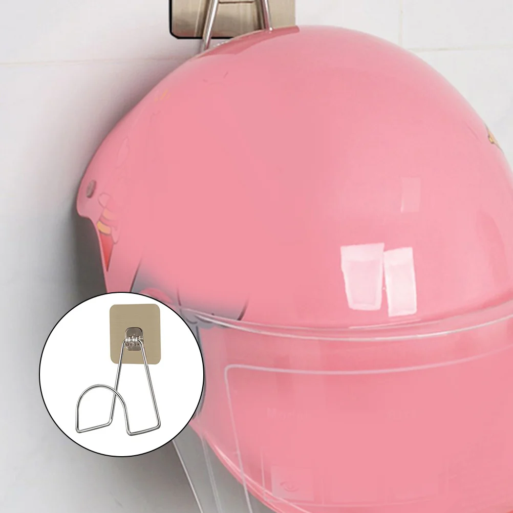 

Настенный крючок из нержавеющей стали, самоклеящаяся вешалка, многофункциональное хранилище для шлемов, пальто, шапки, свитеров, домашнего декора