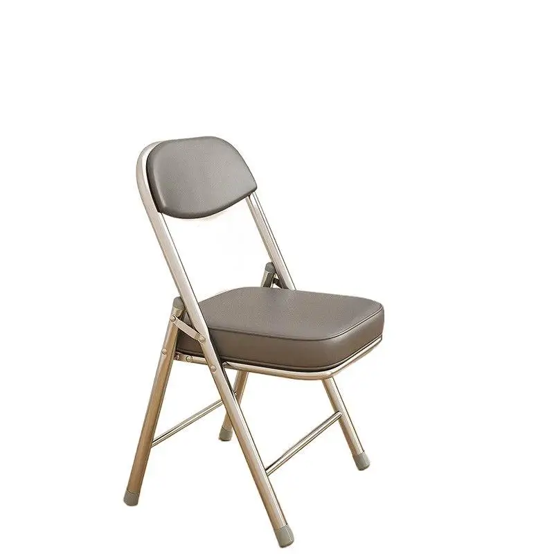 Simple Stool Home Dining Chair Folding  Portable Office Training Conference  Computer Dormitory Back