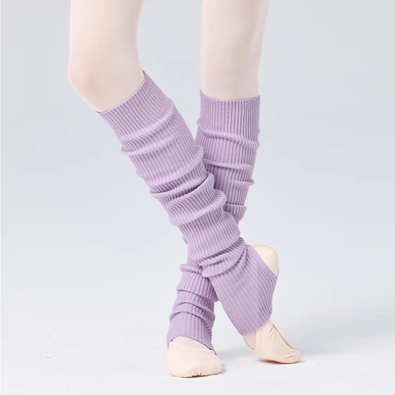 ถุงเท้ากันหนาวสำหรับเต้นบัลเลต์สำหรับผู้หญิงและเด็ก ถุงเท้าถักแบบสวมคลุมเท้าสำหรับฤดูหนาว ปลอกข้อเท้า