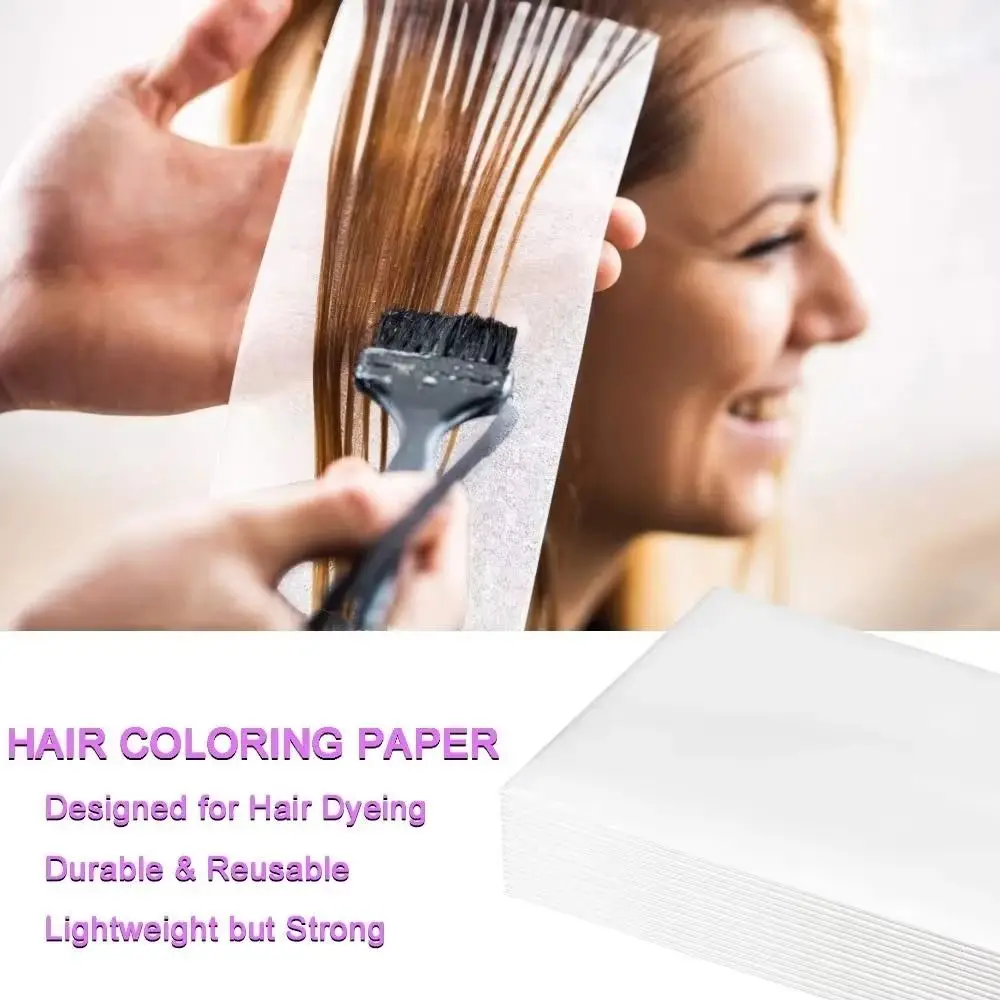 100/130Pcs Adjustable Hair Perm Papers Thicken Professional Wrist Hair Perm Paper Easy to Clean Styling Tools