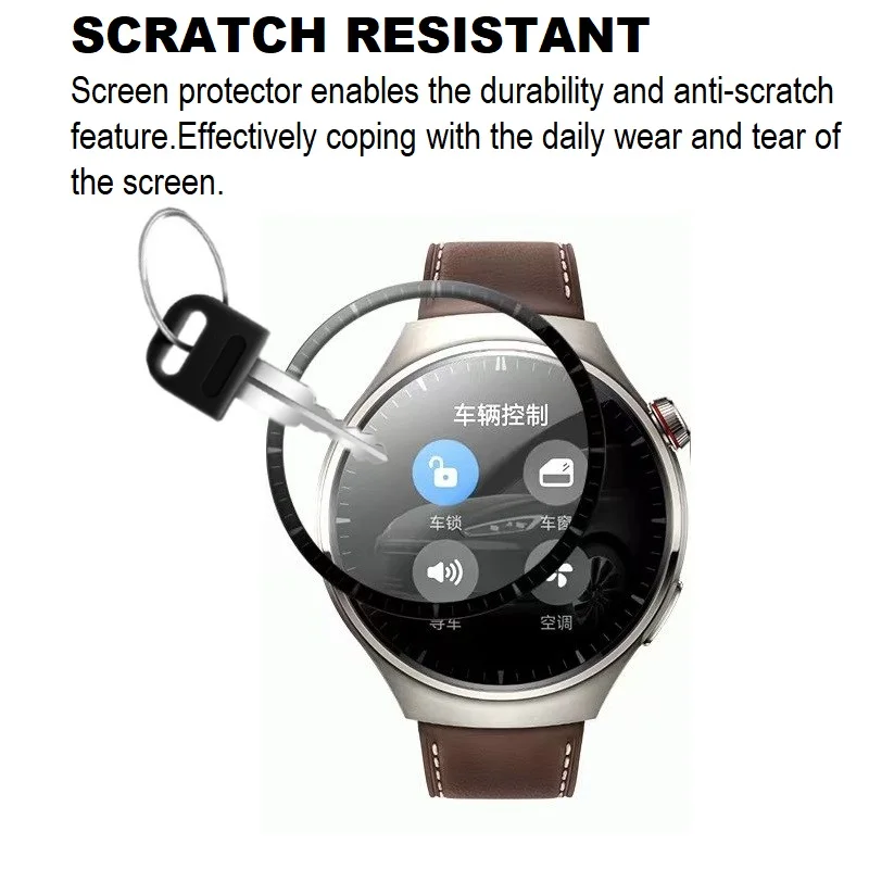 3 шт., защитная 3d-пленка с закругленными краями для умных часов Huawei Watch 4 Pro