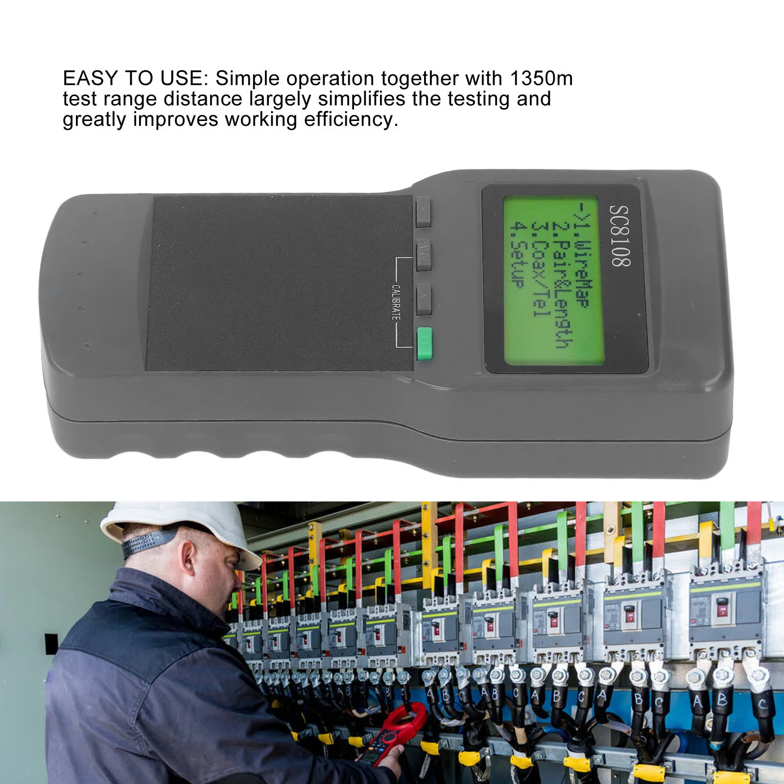 เครื่องทดสอบสายเคเบิล เครื่องทดสอบสายเคเบิลเครือข่าย เครื่องทดสอบสายเคเบิลเครือข่าย เสียงที่แม่นยำ คำแนะนำ การวัดอิสระ เครื่องทดสอบสายไฟโทรศัพท์แบบพกพา