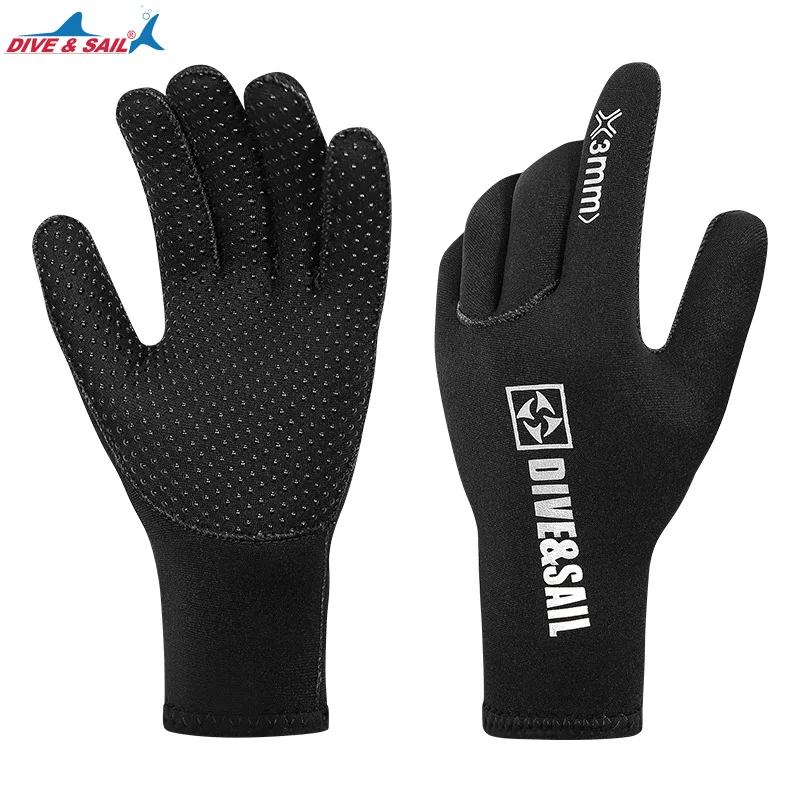 New 3MM Diving Gloves Thickened Warm Non-Slip Anti-Scratch Rescue Gloves Sailing Surfing Diving Equipment Hand Poof