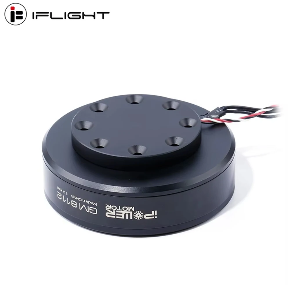 IFlight IPower Motor GM8112 90T Brushless Gimbal Motor 22mm Hollow Shaft W/ AS5048A Coder Compatible 5-6kg Camera Drone payloads