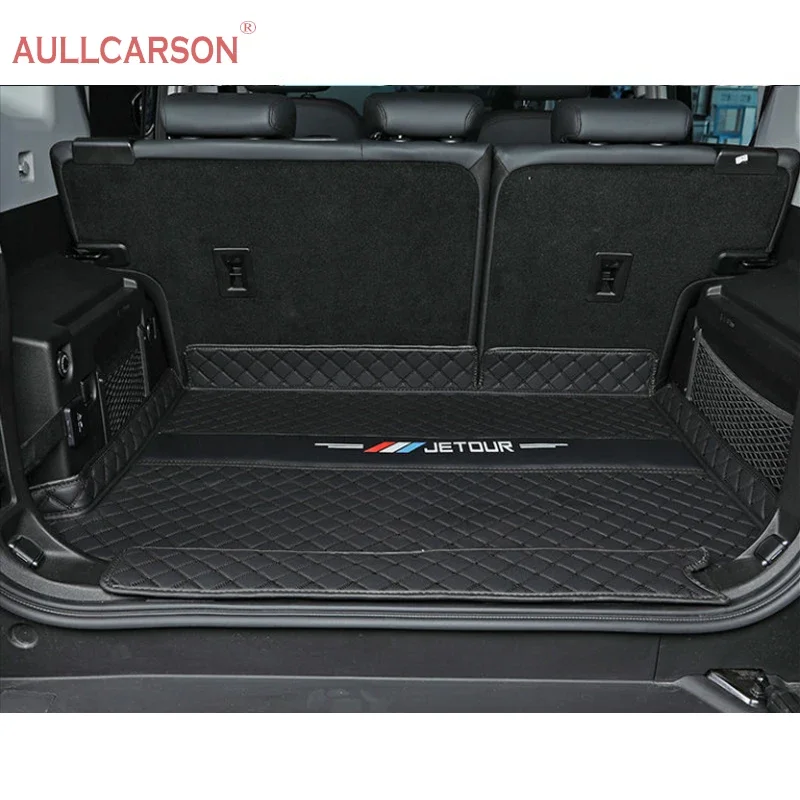 Per Jetour T2 Traveler 2023 2024 tappetini per bagagliaio in pelle resistente Cargo Liner Boot tappeti interni bagagli copertura completa accessori