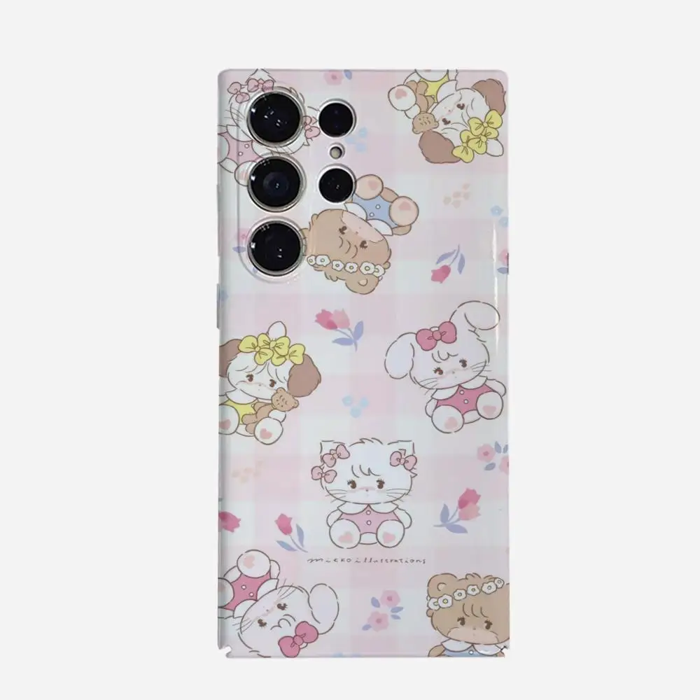 น่ารักการ์ตูนMikkoสําหรับSamsung S25 เปลือกฟิล์มGalaxyS24Ultra 23Plus S22 21 A56 36 26 16 หรูหรา