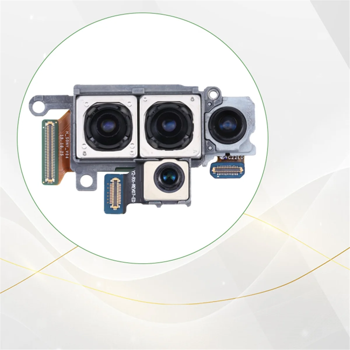 مجموعة كاميرا جديدة لهاتف سامسونج جالاكسي S20 + / S20 + 5G SM-G985U/G986U النسخة الأمريكية المقربة + العمق + واسعة + استبدال الكاميرا الرئيسية الخلفية