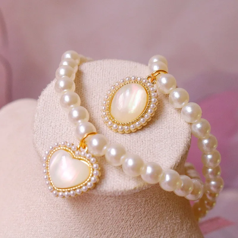 

Pet Pearl Necklace Accessories for Cats Dogs Collar Adjustable Fashion Opal Bling Cat Collar Kitten Dog Neck Chain