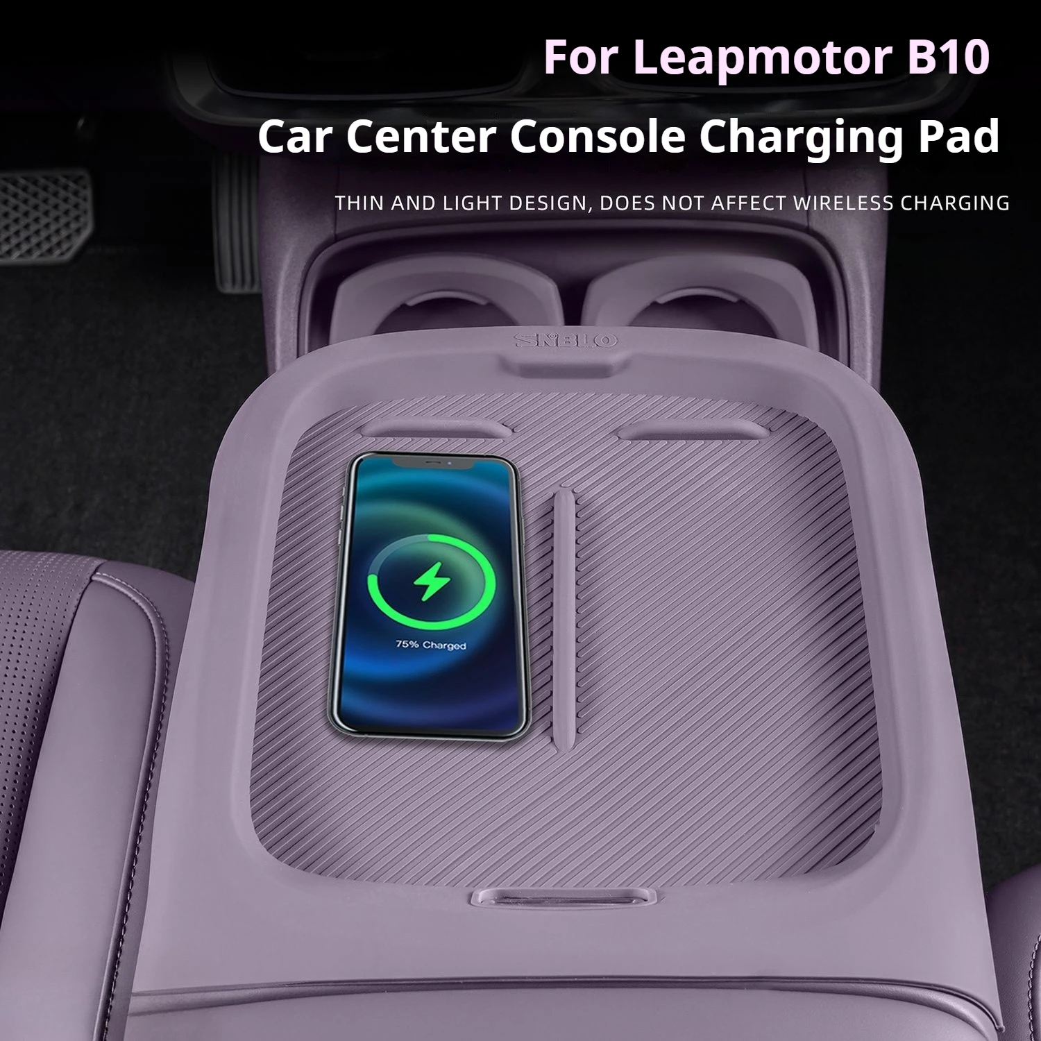 

Center Console Charging Pad For Leapmotor B10 2025 2026 Silicone Wireless Charger Pad Non-Slip Protection Mat Interior Accessory