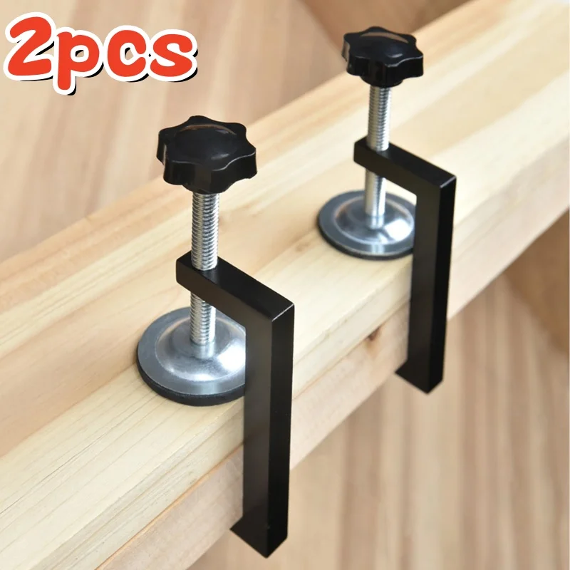 2Pcs/Set 10-57mm Cabinet Installation Clamp Drawer Fixing Clip Adjustable Hardware Jig Portable Front Drawer Woodworking C-Clamp