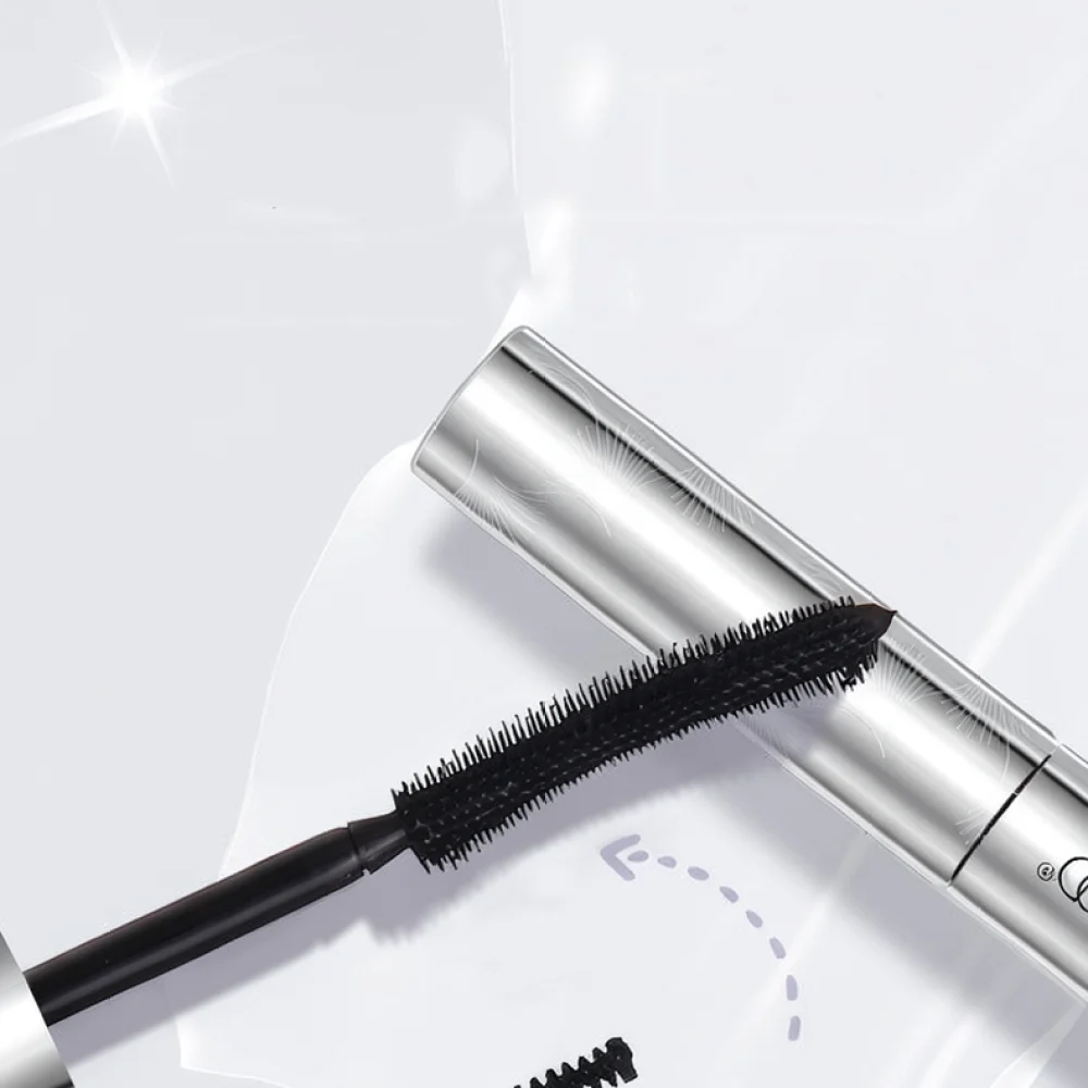 For WODWOD Dual Headed Mascara Lengthening Curling Lash Base Waterproof Long Wear Natural Black Eye Makeup Enhancer
