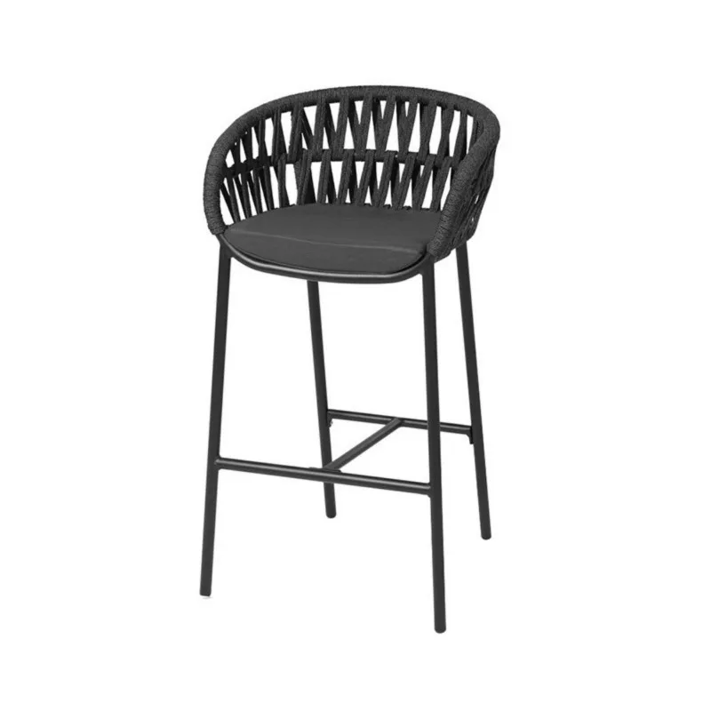 

Outdoor bar table and chairs hotel villa courtyard simple leisure balcony outdoor open-air rock slab bar chair