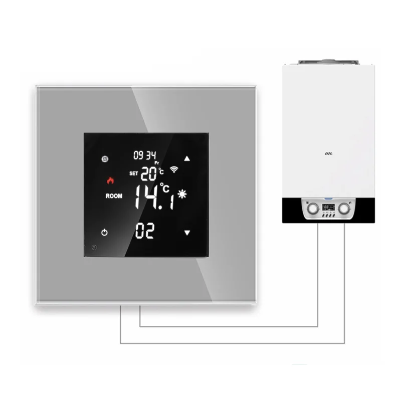 Imagem -02 - Wifi Inteligente Termostato Controlador de Temperatura Tuya App Controle Remoto Piso Aquecimento Trabalho com o Google Casa Alexa Yandex Alice