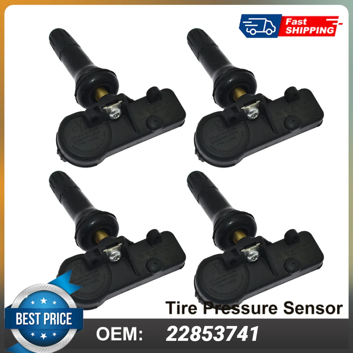 

4PCS TPMS Tire Pressure Monitor Sensor 22853741 25799331 For Buick Allure, Cadillac CTS, Chevrolet Avalanche, GMC Acadia