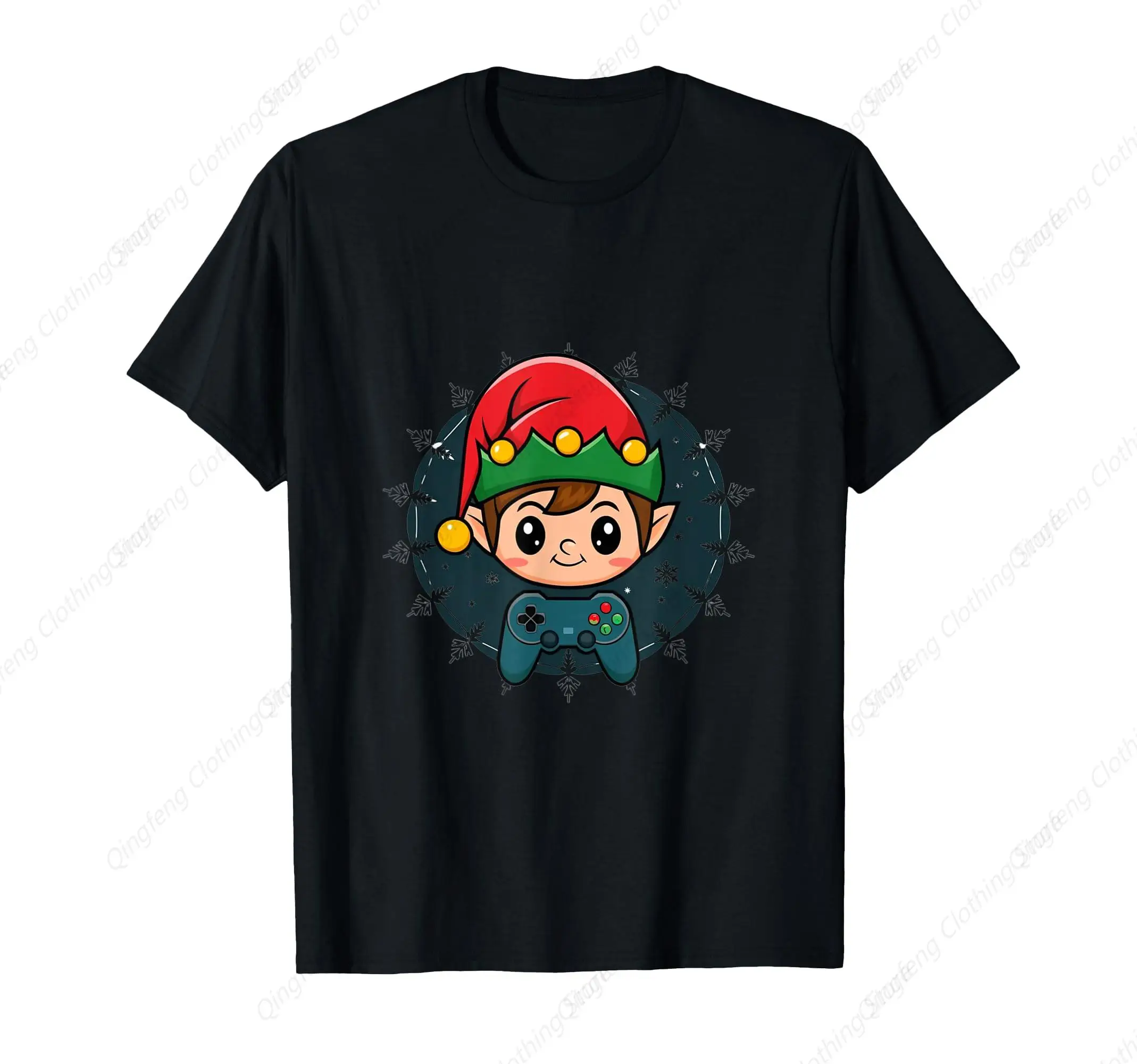 Xmas Gamer Elf Family Matching Christmas Pajama T-Shirt