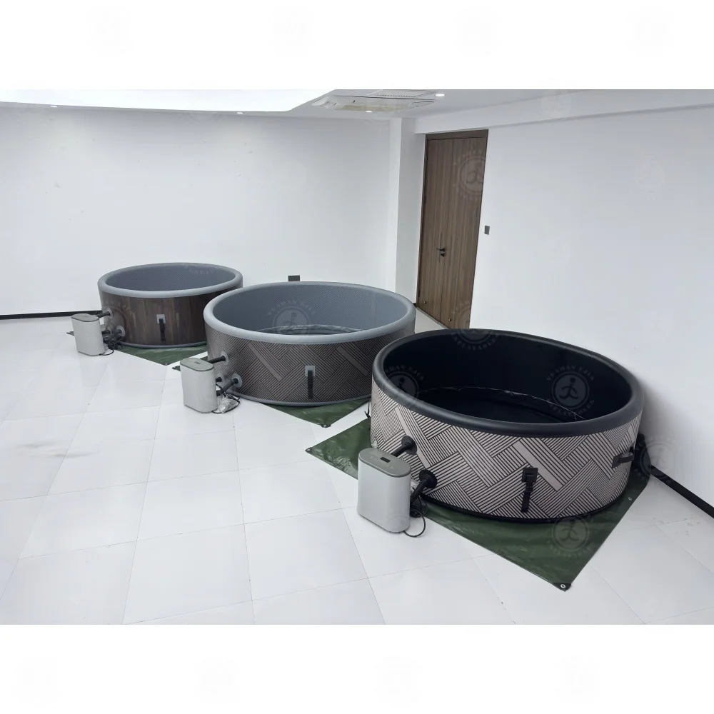 

STLF Hot Tub with Heater with Jets Mobile Catch Boolons Machine by air Blow Inflatable Pool Hot Tub