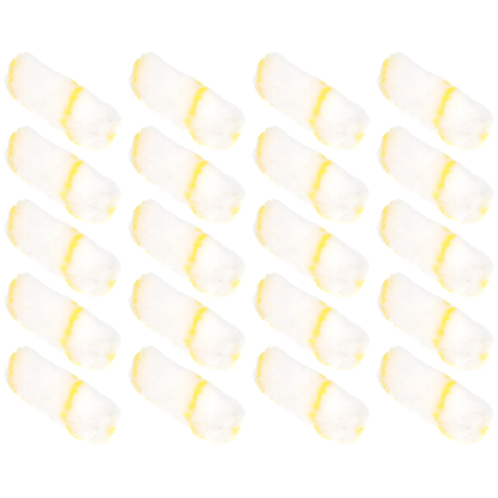 

20PCS Paint Roller Cover Mini Rollers Cover Polyester Roller Sleeve Decorators Brush Smooth Tools No Handle