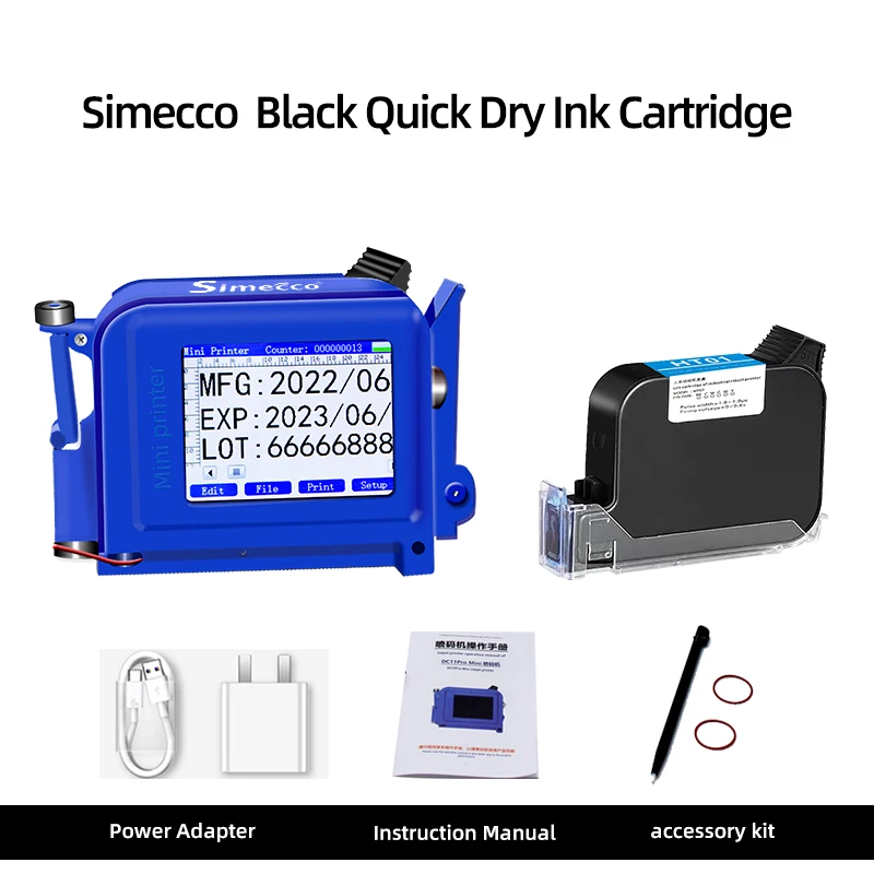 ハンディー刻印機　hamdheld inkjet printer Portable Handheld Inkjet Printer Mini Label Coding Machine