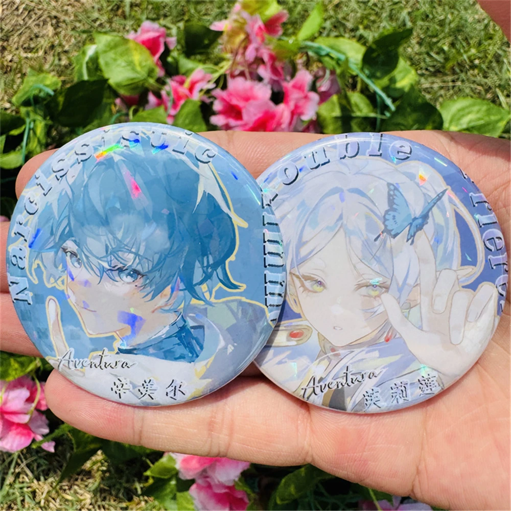 

58 мм аниме Frieren: Beyond Journey's End Himmel Костюм для косплея значок булавка SPTE жесть брошь реквизит Рождественский подарок