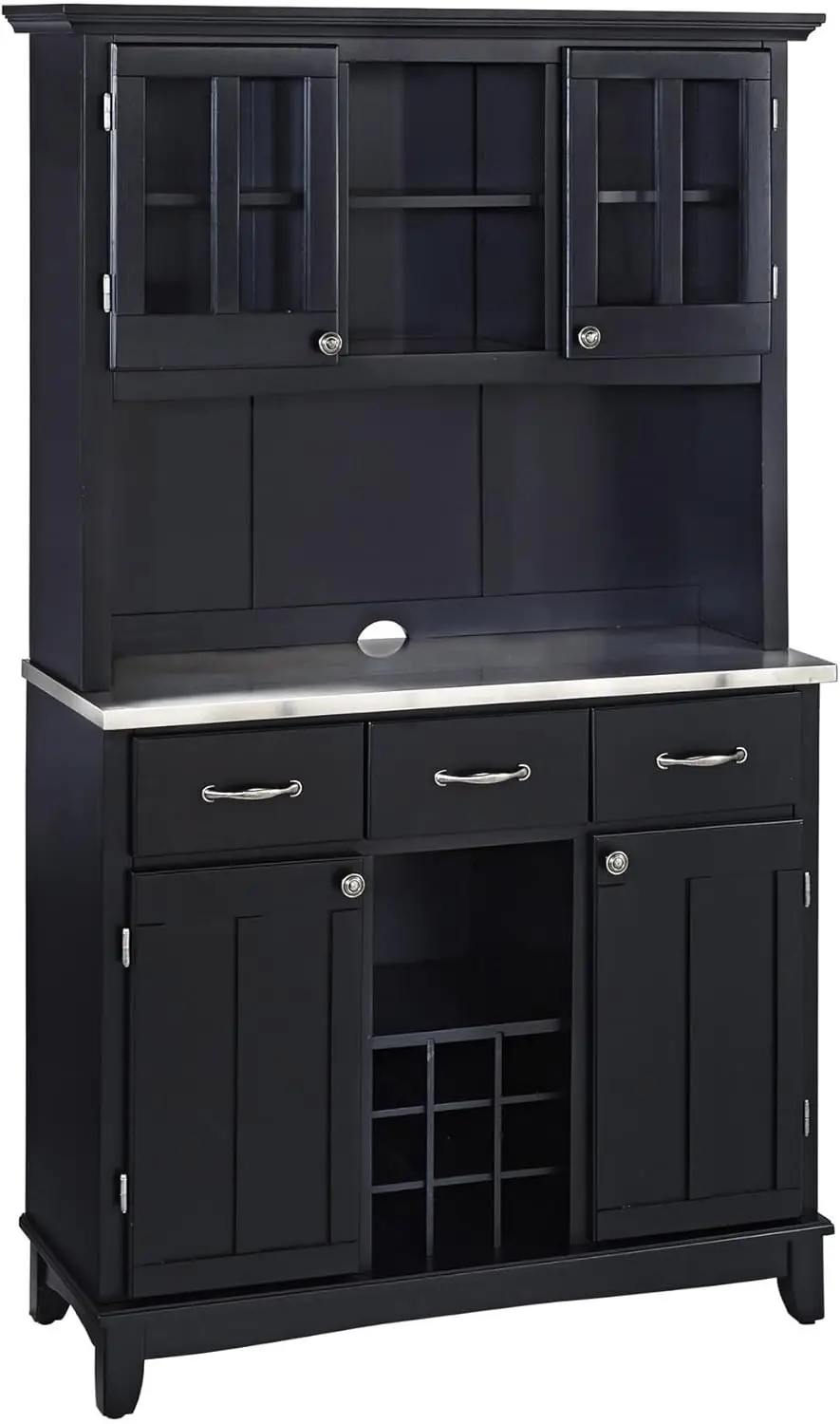 

sideboards-buffets-credenzas, Server with Hutch, Black