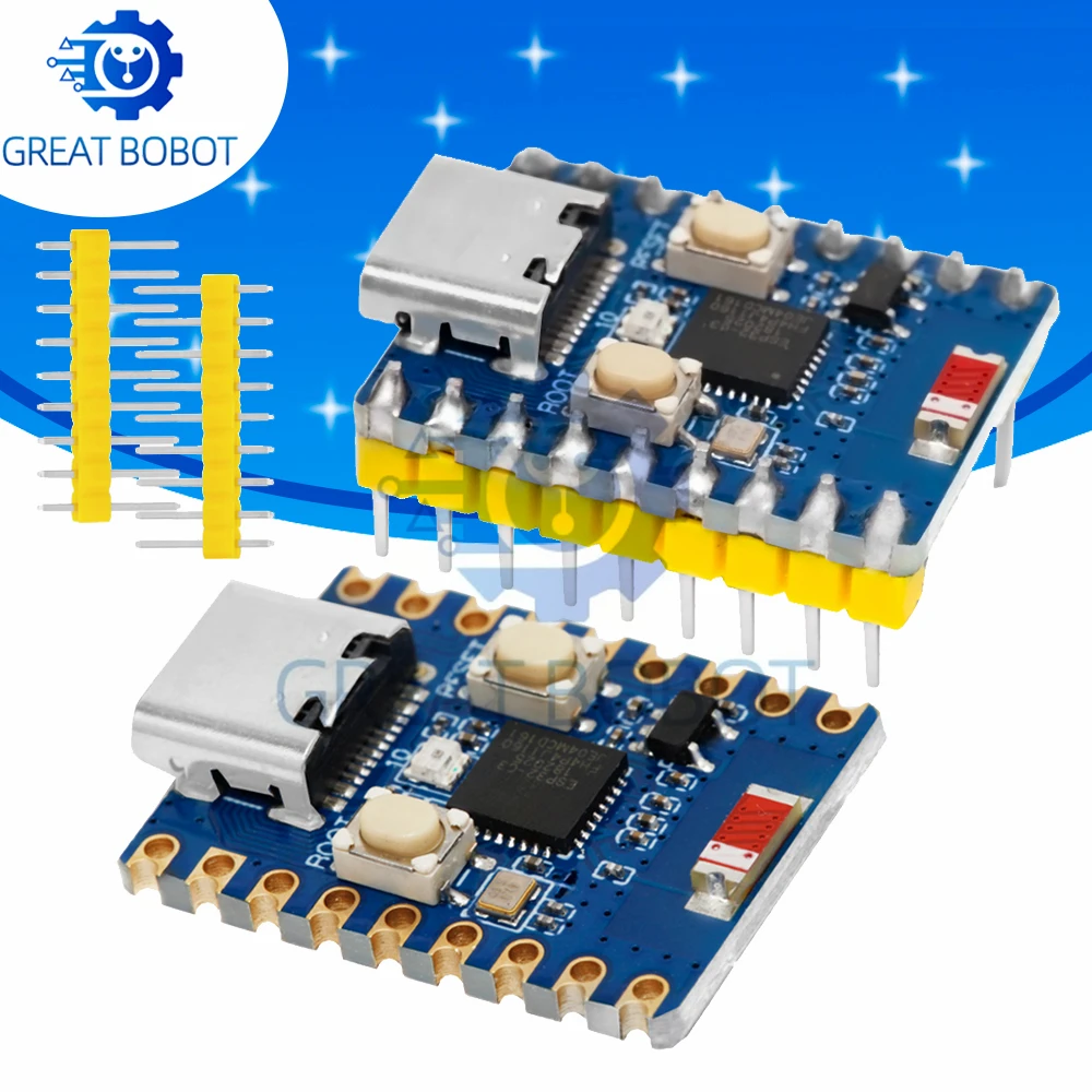 Ultra-Small ESP32-C3-Zero Pro Mini Board – WiFi + Bluetooth Development Board for Arduino, Replaces ESP8266/ESP32