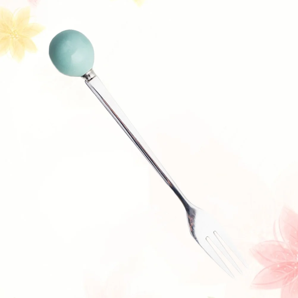 

6 Pcs Labels Cake Utensils Pick Coffee Home Tableware Ice Cream Fork Mini Creative Flatware Dessert