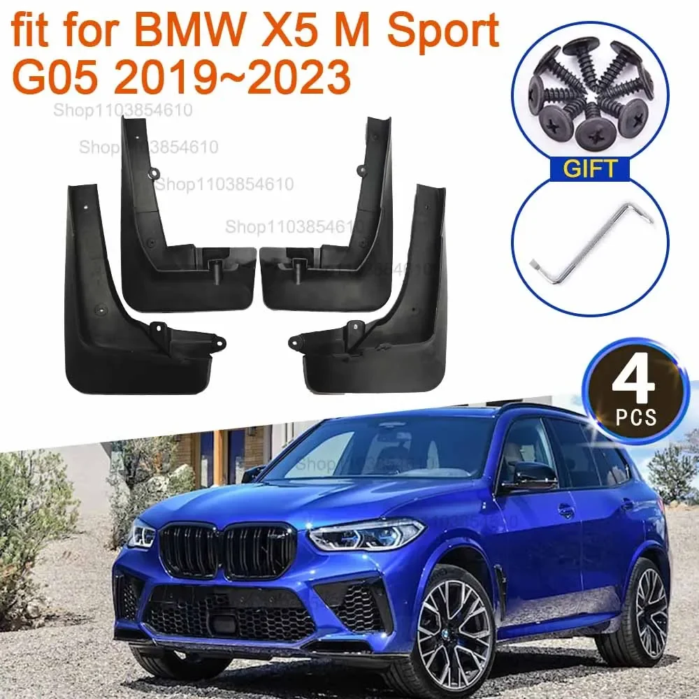 

4x for BMW X5 M Sport G05 2019 2020 2021 2022 2023 Mudguards Flare MudFlaps Guard Splash Front Rear Wheel Fender Car Accessories