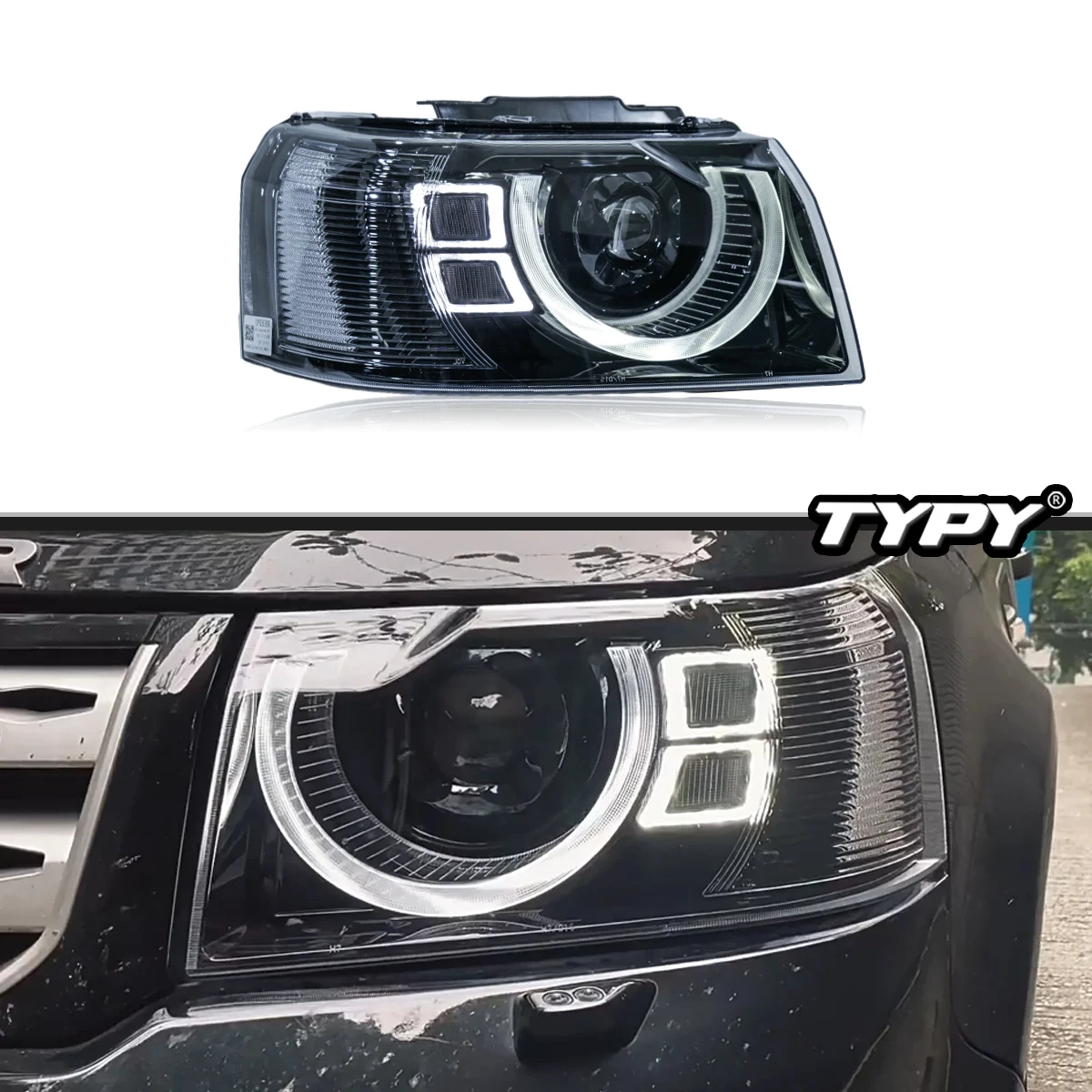 

TYPY новая светодиодная фара, обновленная, модифицированная для Land Rover Freelander 2 2013-2015, налобный фонарь с динамическим сигналом, автоаксессуары