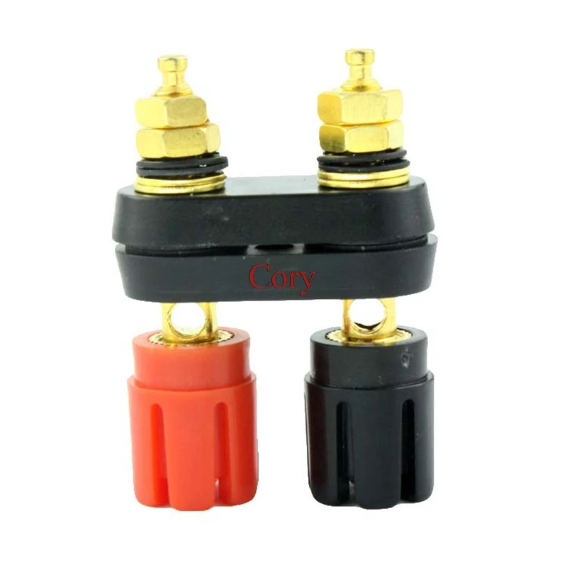 1pc Dual 4mm Banana Plug Jack Socket Binding Post Terminal Connector for Speaker Amplifier  CZYC