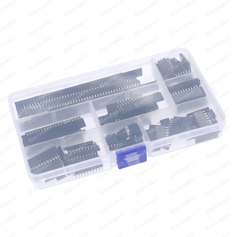 120pcs 4Pin-40Pin 2.54mm Pitch Straight Single Row PCB Board Female Pin Header Socket